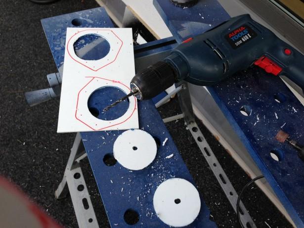 Cutting out new mount rings